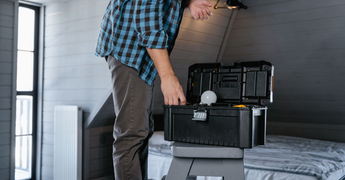 technician toolbox house entrance — Manatee Locksmith